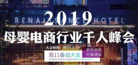 2019母婴电商行业千人峰会 双 11 备战大会