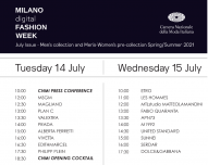 意大利时尚协会发布 2020年线上米兰时装周日程安排，共包括39场活动